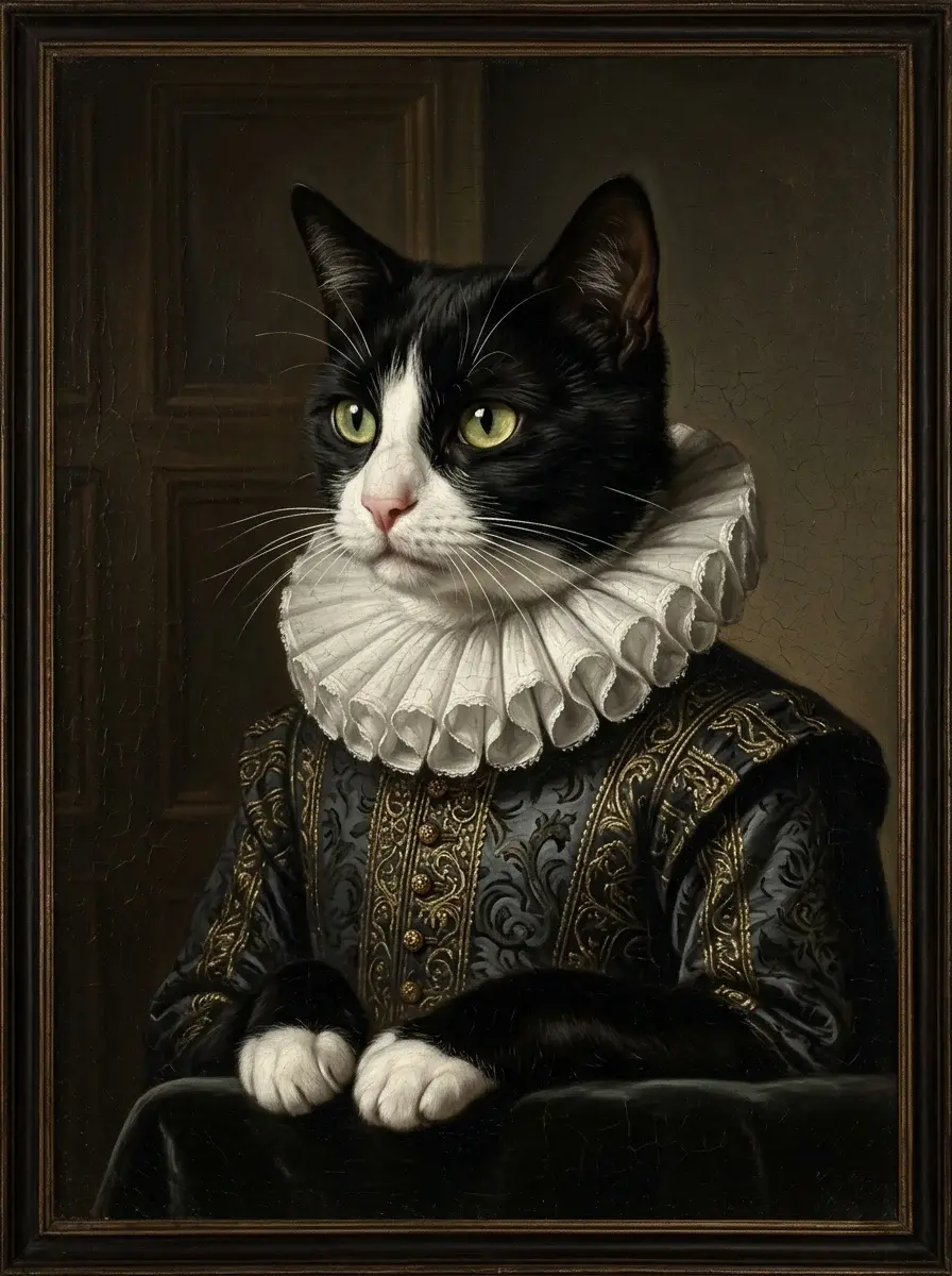 A pet portrait in our renaissance style